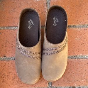 Chaco Women’s Caribou Leather Mules Clogs Slides